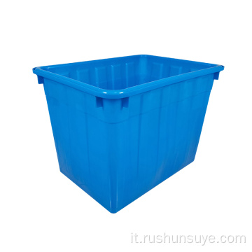 740*525*575 mm Blue Aquatic Stackable Crate